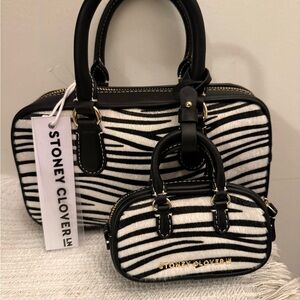 Stoney Clover Zebra Print Women's Bag Set